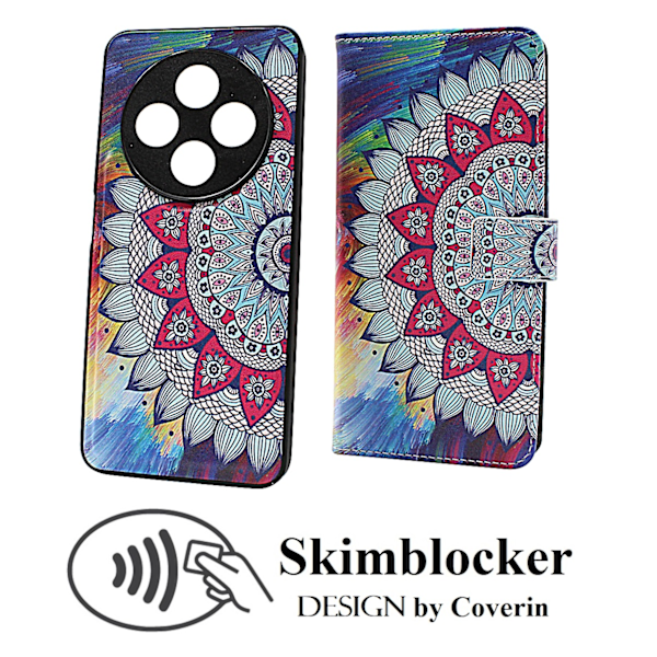 Skimblocker Xiaomi Redmi 14C Magnet Plånboksfodral Design