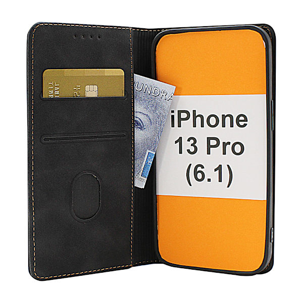 Fancy Standcase Wallet iPhone 13 Pro Röd