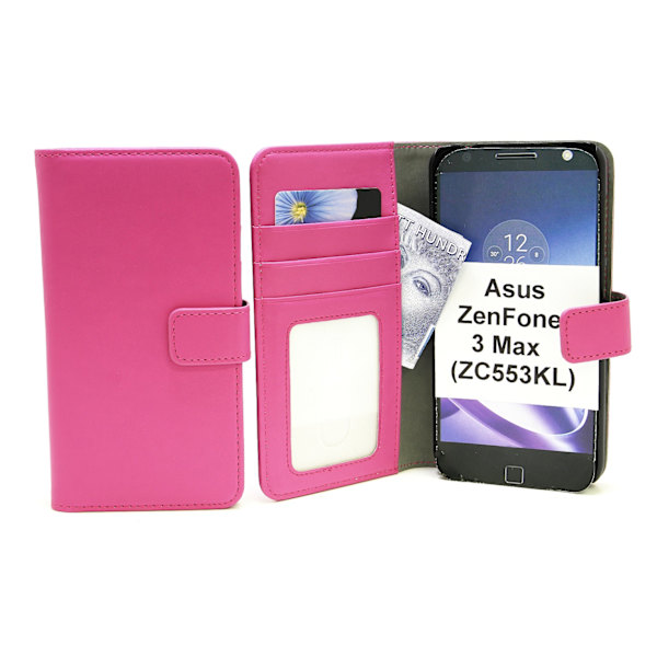 Magnet Wallet Asus ZenFone 3 Max (ZC553KL) Hotpink