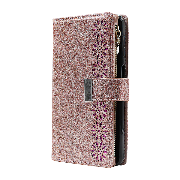 XL Standcase Glitterwallet Samsung Galaxy A32 5G (SM-A326B) Lila