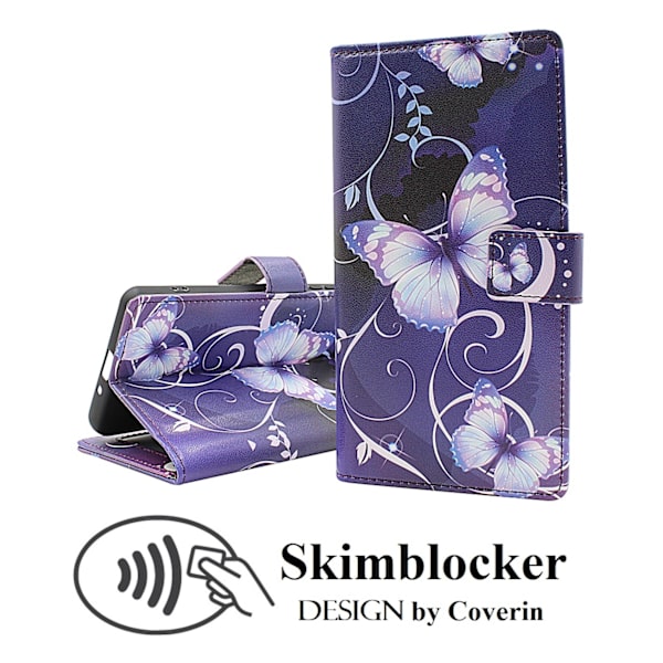 Skimblocker Samsung Galaxy A8 2018 Plånboksfodral Design