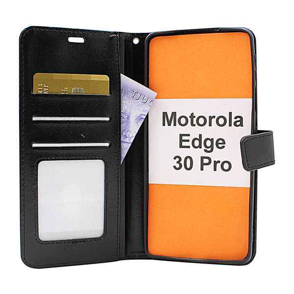 Crazy Horse Wallet Motorola Edge 30 Pro Hotpink