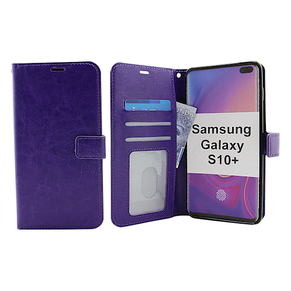 Crazy Horse Wallet Samsung Galaxy S10+ (G975F) Lila