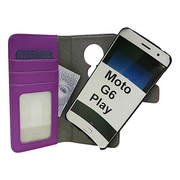 Skimblocker Magnet Wallet Motorola Moto G6 Play Lila