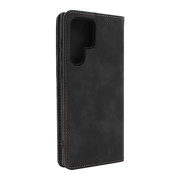 Fancy Standcase Wallet Samsung Galaxy S22 Ultra 5G Brun