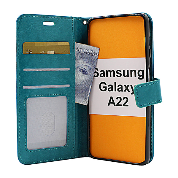 Crazy Horse Wallet Samsung Galaxy A22 (SM-A225F/DS) Svart