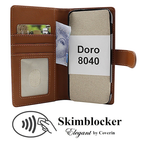 Skimblocker Doro 8040 Plånboksfodral Lila
