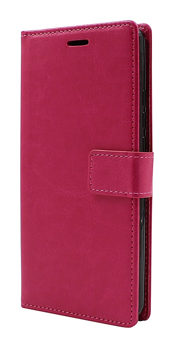 Crazy Horse Wallet Motorola One Hyper Hotpink