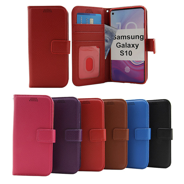 Standcase Wallet Samsung Galaxy S10 (G973F) Röd