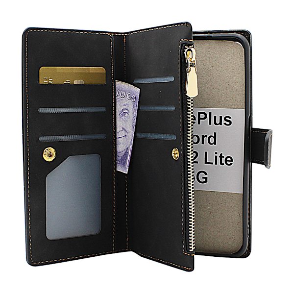 XL Standcase Lyxfodral OnePlus Nord CE 2 Lite 5G Svart