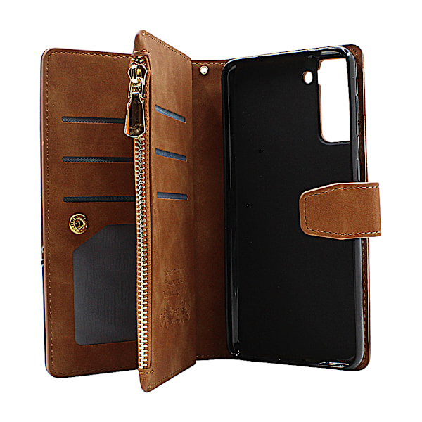 XL Standcase Lyxfodral Samsung Galaxy S21 Plus 5G (SM-G996B) Brun