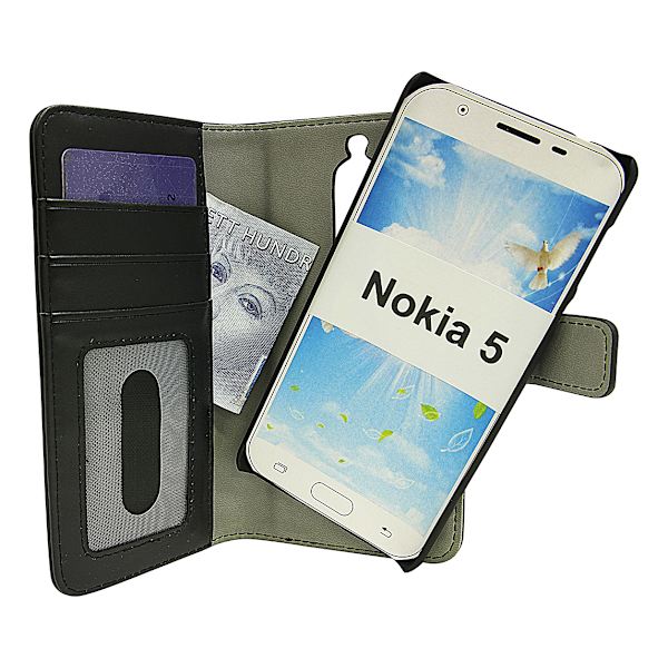 Magnet Wallet Nokia 5 Svart