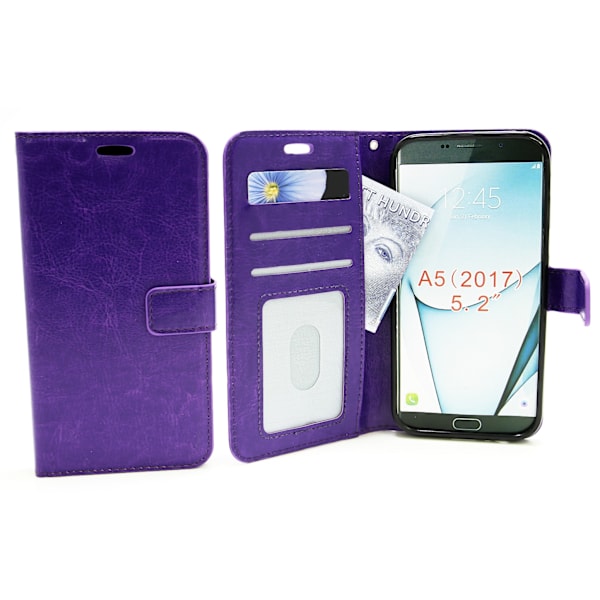 Crazy Horse Wallet Samsung Galaxy A5 2017 (A520F) Lila