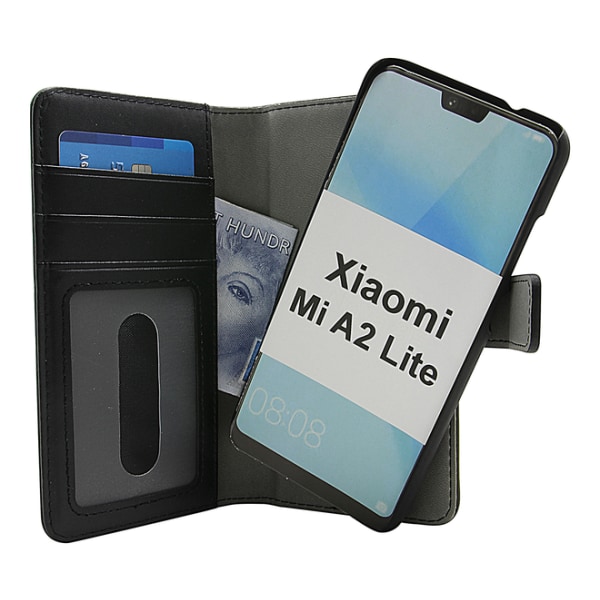 Skimblocker Magnet Wallet Xiaomi Mi A2 Lite Hotpink