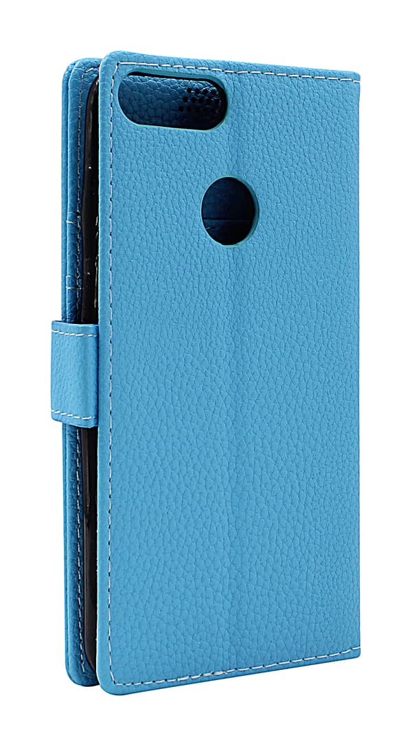 Standcase Wallet Huawei P Smart (FIG-LX1) Ljusblå