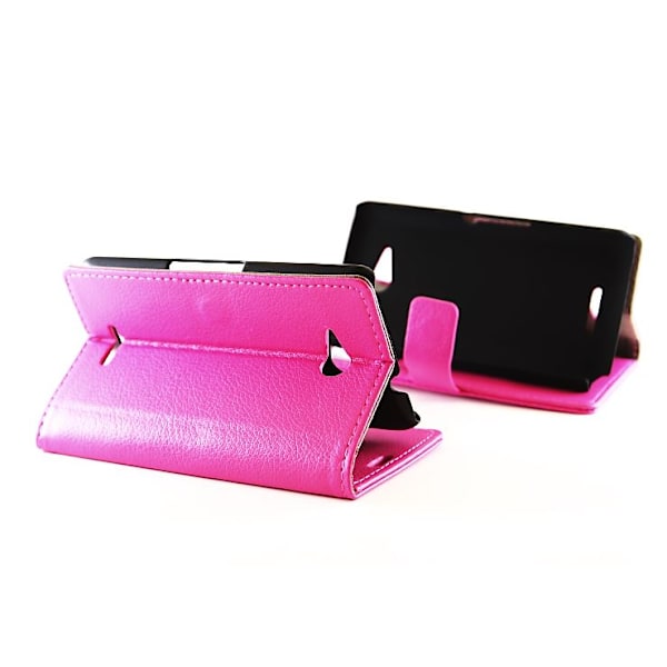 Standcase wallet Sony Xperia E4g (E2003) Hotpink
