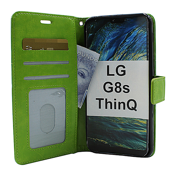 Crazy Horse Wallet LG G8s ThinQ (LMG810) Grön