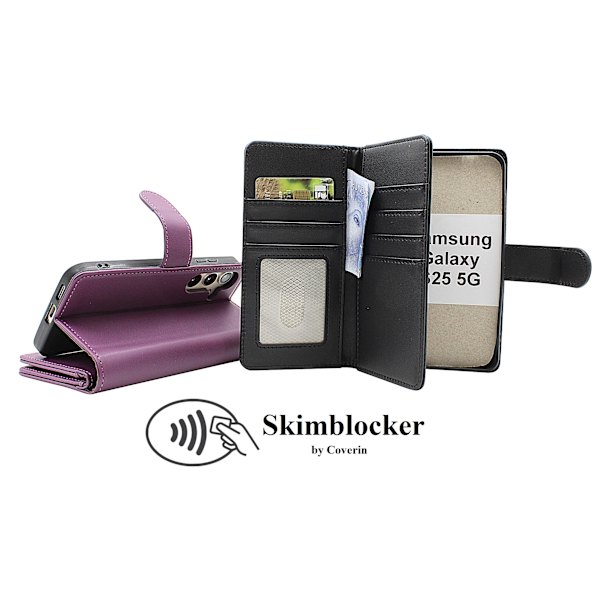 Skimblocker Samsung Galaxy S25 XL Plånboksfodral Svart
