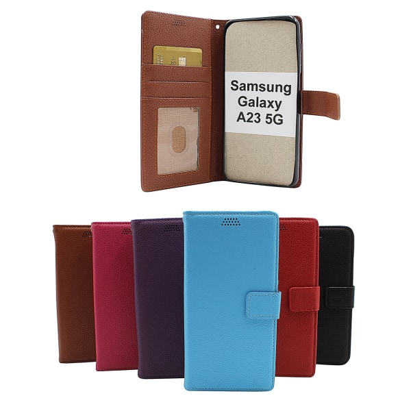 New Standcase Wallet Samsung Galaxy A23 5G (A236B) Röd