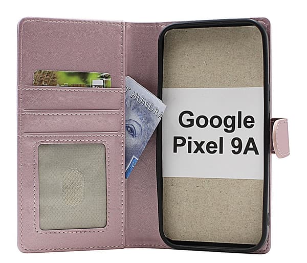 Skimblocker Google Pixel 9a Plånboksfodral Petrol