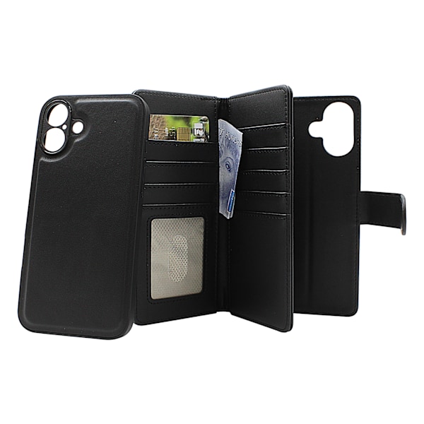 Skimblocker iPhone 16 Plus XL Magnet Plånboksfodral Svart