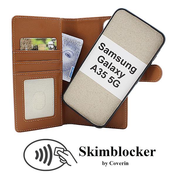 Skimblocker Magnet Fodral Samsung Galaxy A35 5G Svart