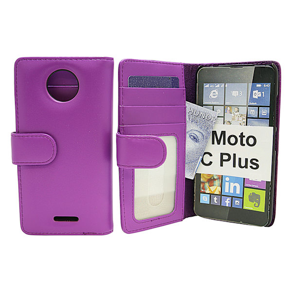 Plånboksfodral Moto C Plus Lila
