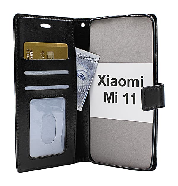 Crazy Horse Wallet Xiaomi Mi 11 Röd