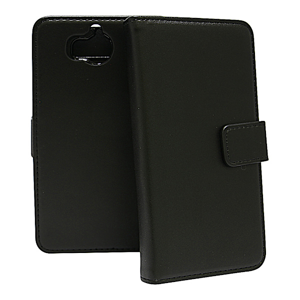 Skimblocker Magnet Wallet Huawei Y6 2017 (MYA-L41) Svart