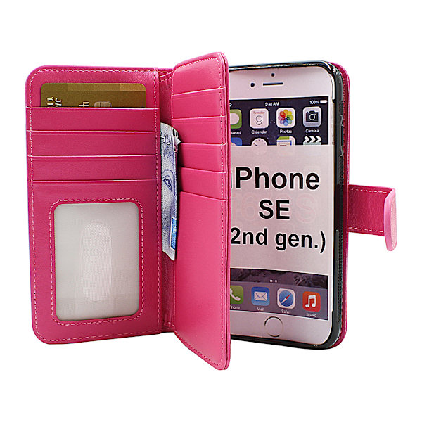 Skimblocker XL Magnet Wallet iPhone SE (2nd Generation) Hotpink