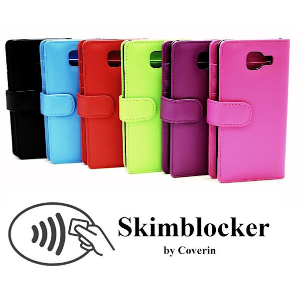 Skimblocker Plånboksfodral Samsung Galaxy A5 2016 (A510F) Svart
