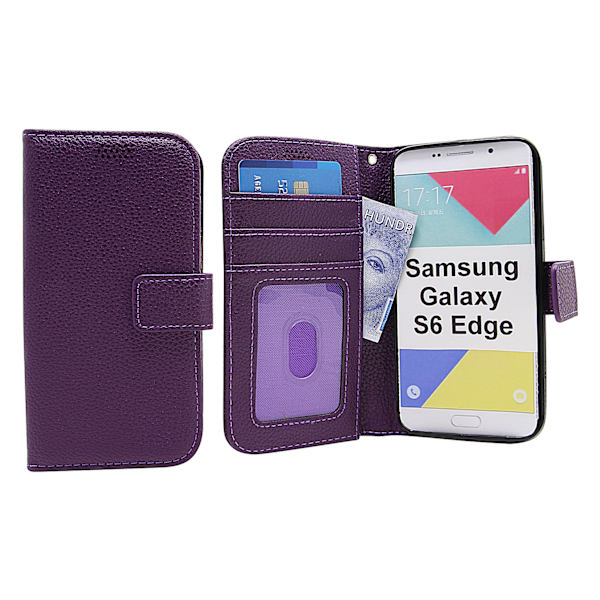 New Standcase Wallet Samsung Galaxy S6 Edge (G925F) Lila