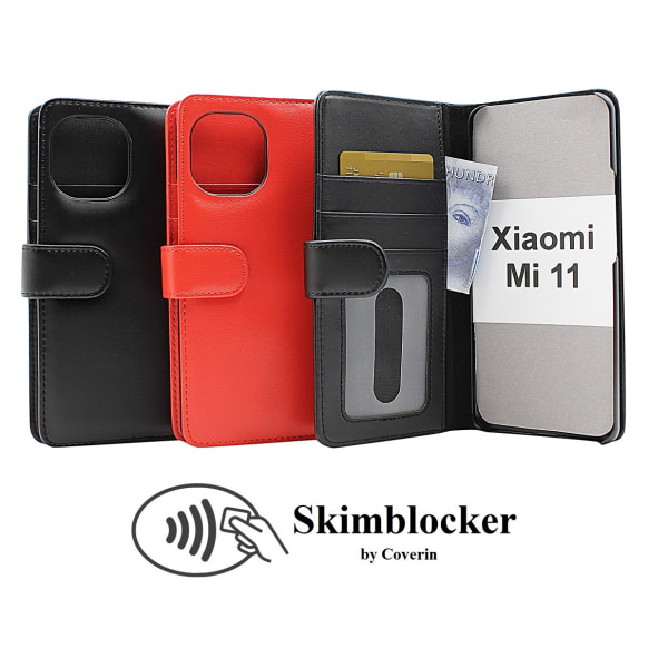 Skimblocker Plånboksfodral Xiaomi Mi 11 Svart