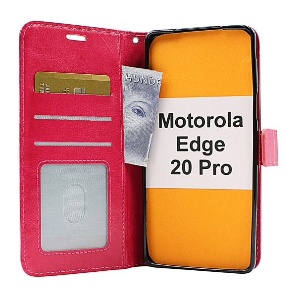 Crazy Horse Wallet Motorola Edge 20 Pro Svart