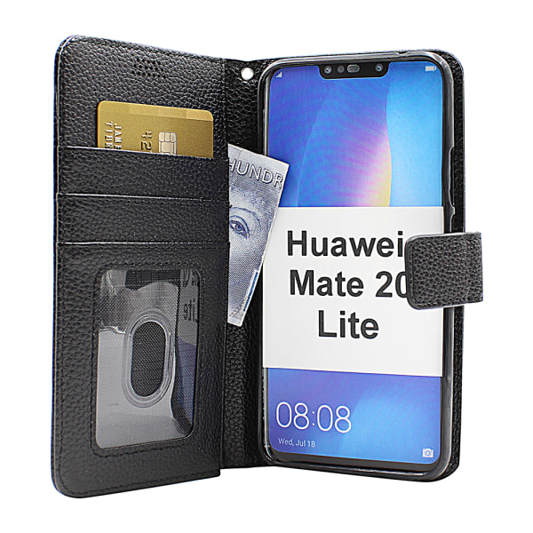 New Standcase Wallet Huawei Mate 20 Lite (SNE-LX1) Svart