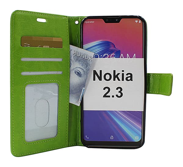 Crazy Horse Wallet Nokia 2.3 (Svart) Svart