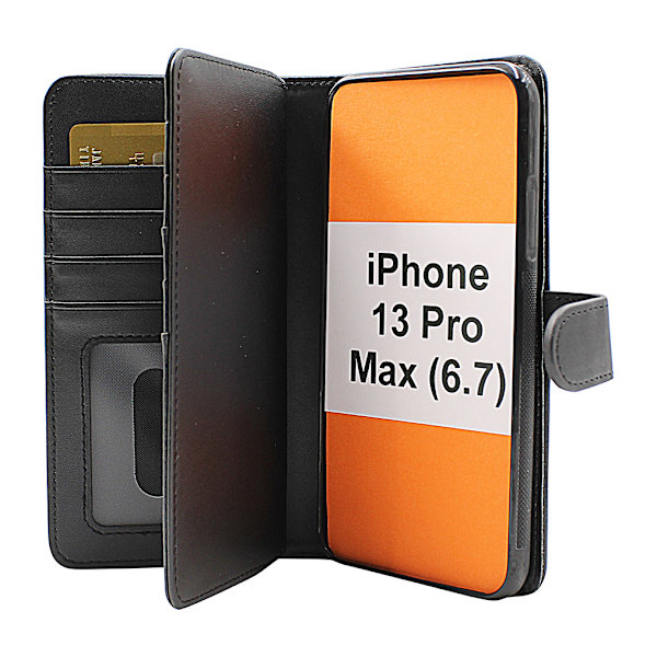 Skimblocker XL Magnet Fodral iPhone 13 Pro Max (6.7) Svart