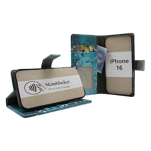 Skimblocker iPhone 16 Plånboksfodral Design