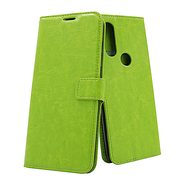 Crazy Horse Wallet Motorola One Vision Grön