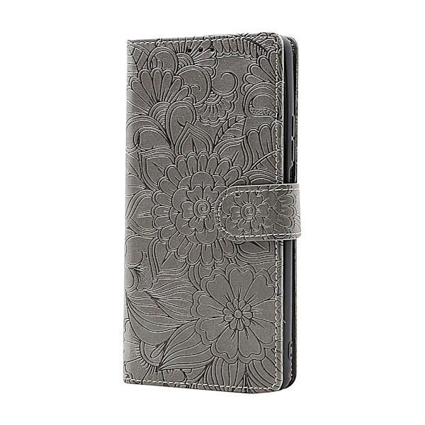 Flower Standcase Wallet Xiaomi 11T / Xiaomi 11T Pro Svart