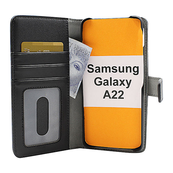 Skimblocker Magnet Fodral Samsung Galaxy A22 (SM-A225F/DS) Svart