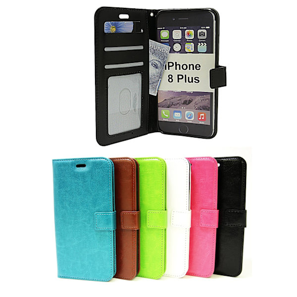 Crazy Horse Wallet iPhone 8 Plus Vit A333