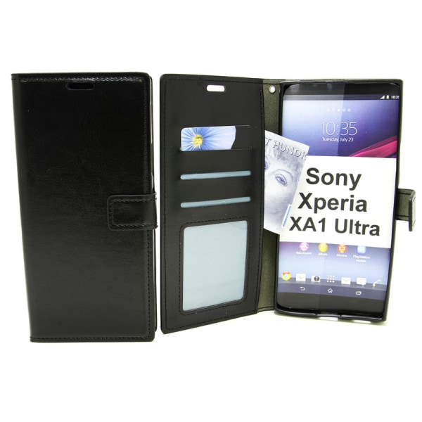 Crazy Horse Wallet Sony Xperia XA1 Ultra (G3221) Röd