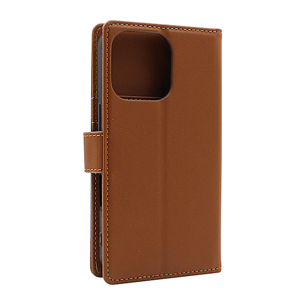 Skimblocker iPhone 16 Pro Plånboksfodral Brun