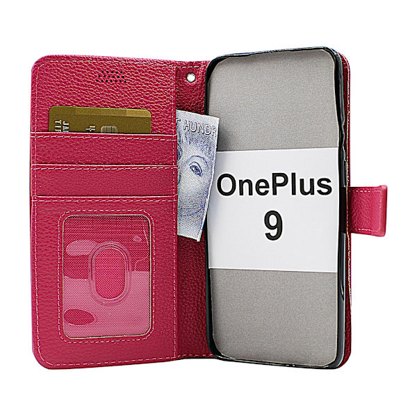 New Standcase Wallet OnePlus 9 Röd
