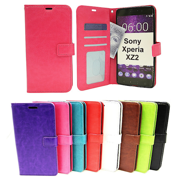 Crazy Horse Wallet Sony Xperia XZ2 (H8266) Svart