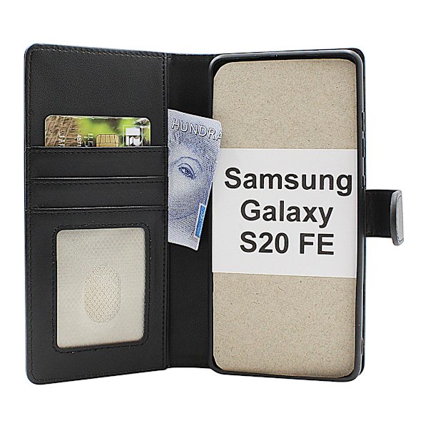 Skimblocker Samsung Galaxy S20 FE 5G Magnet Plånboksfodral Lila