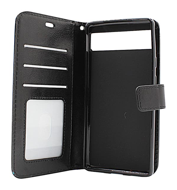 Crazy Horse Wallet Google Pixel 6a 5G Svart