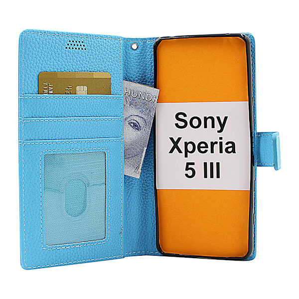 New Standcase Wallet Sony Xperia 5 III (XQ-BQ52) Svart
