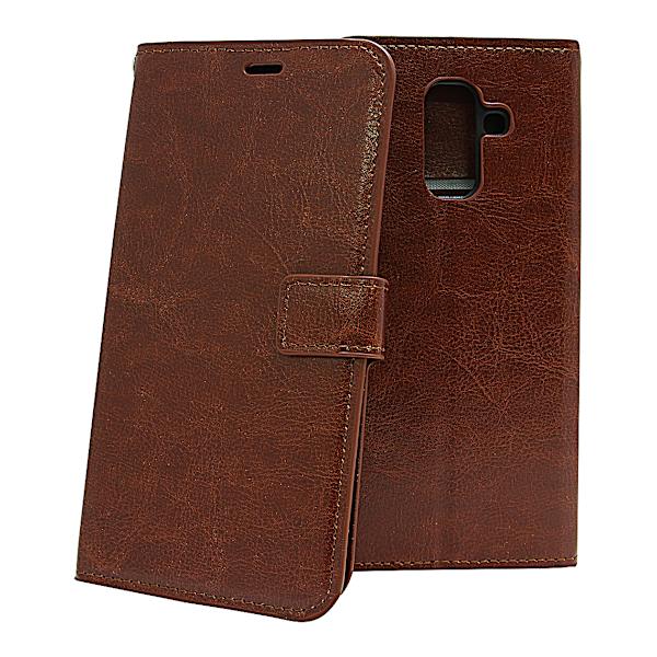 Crazy Horse Wallet Samsung Galaxy A6+ 2018 (A605FN/DS) Brun